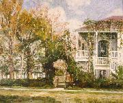 William Woodward Woodward House, Lowerline and Benjamin Streets oil painting artist